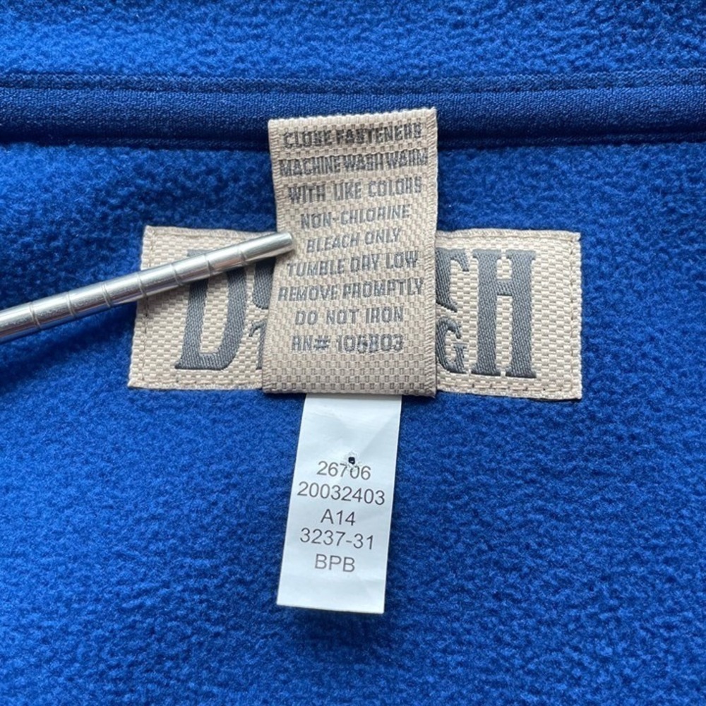 Duluth Trading Jacket Mens 4XL Big and Tall Fleece Full Zip Workwear Royal Blue - Picture 4 of 14